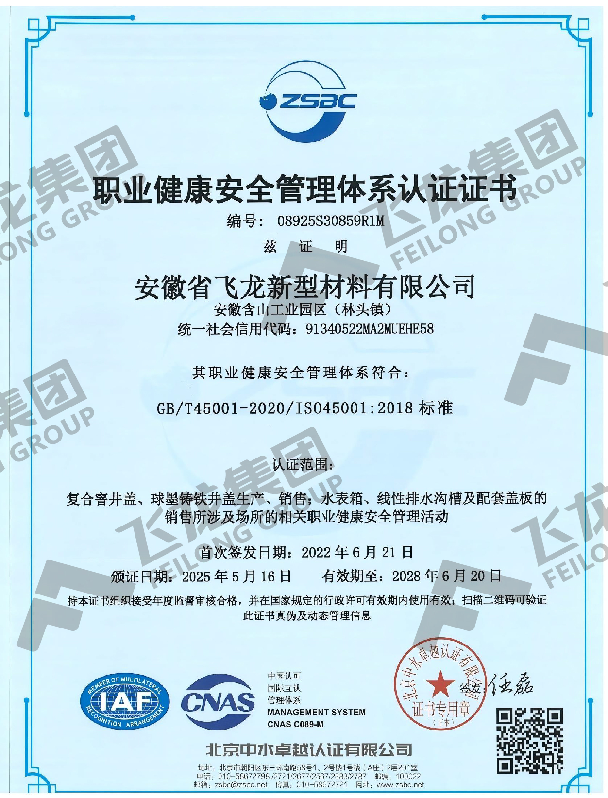 ISO45001职业健康安全体系（中文）