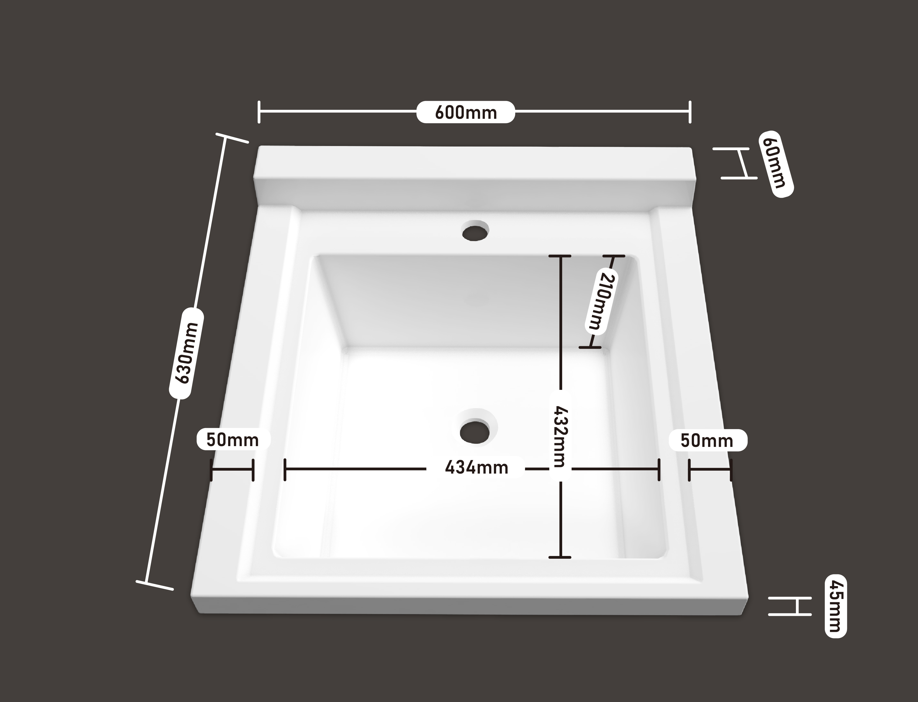 单盆 600*630（无搓）