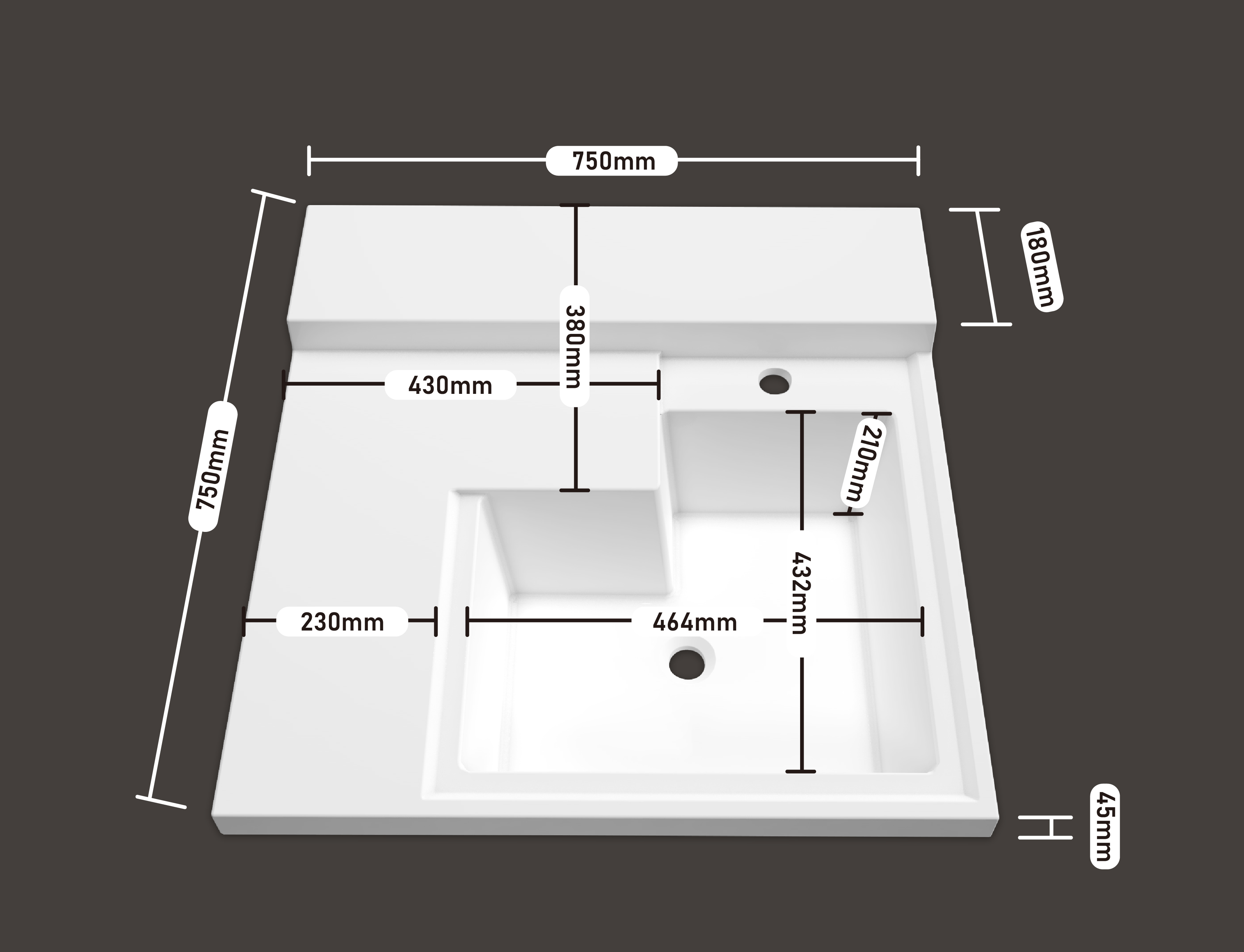 单盆 750*750（无搓 右）