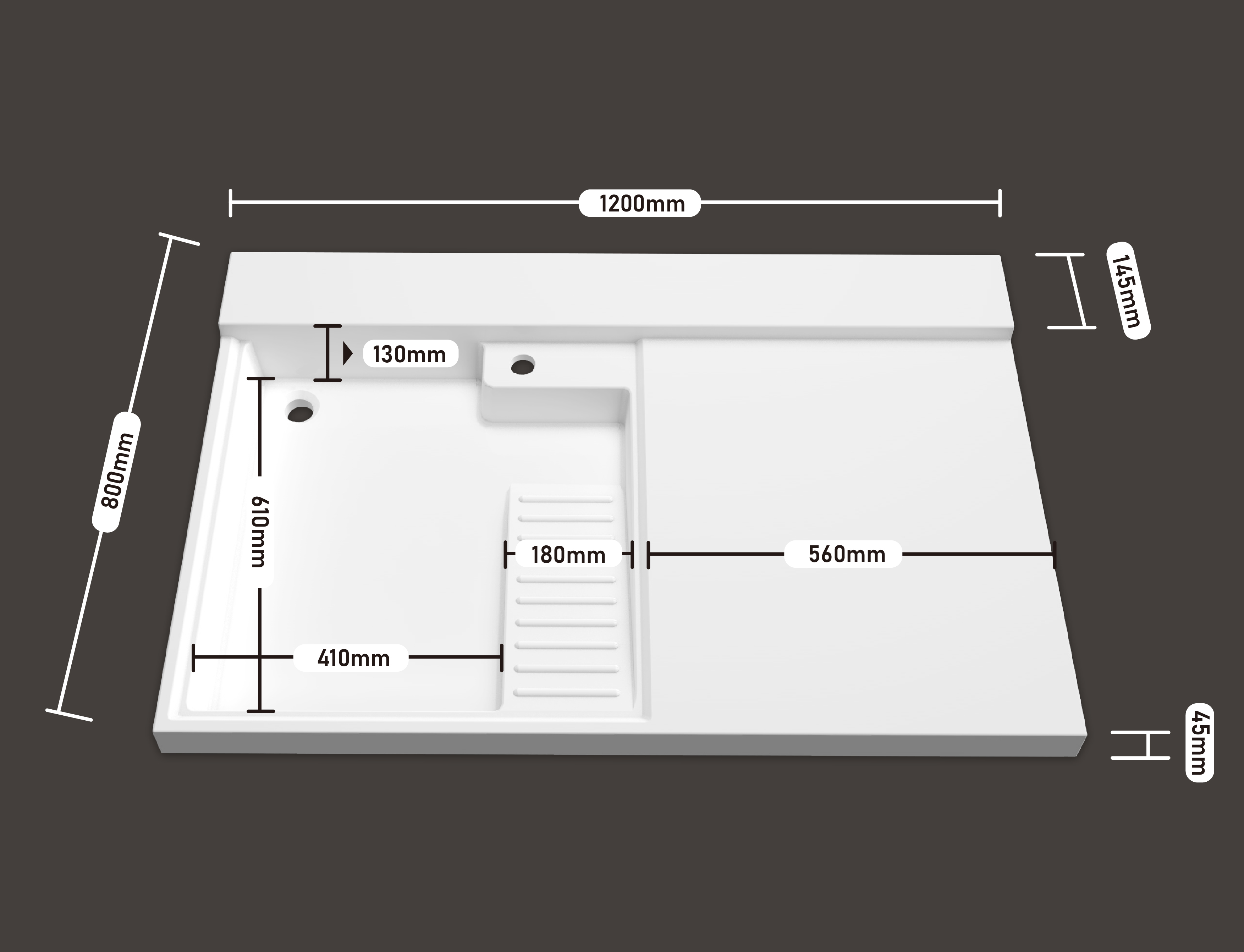 机上盆 1200*800（左）
