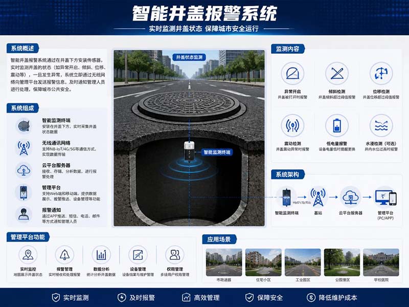 智能井盖报警系统，误报率是衡量好坏的硬指标